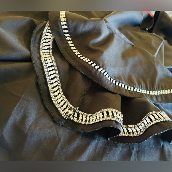 Black Ruffle Sleeve Top - Picture 3 of 4